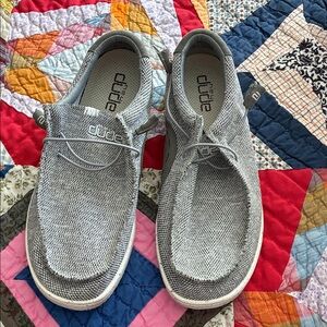 Hey Dude Light Gray Knit Slip-On Sneakers Men’s size 15